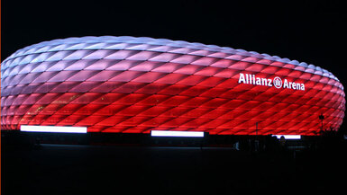 LEDs statt Leuchtstoffröhren: Allianz Arena mit neuer LED-Beleuchtung